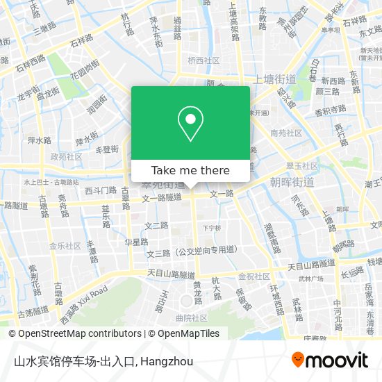 山水宾馆停车场-出入口 map
