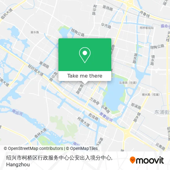 绍兴市柯桥区行政服务中心公安出入境分中心 map