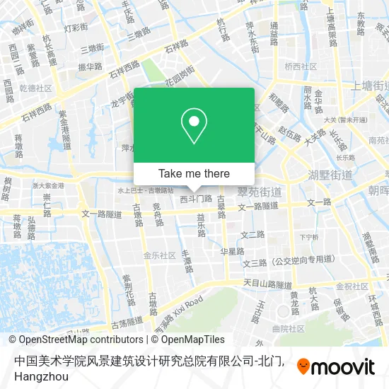 中国美术学院风景建筑设计研究总院有限公司-北门 map