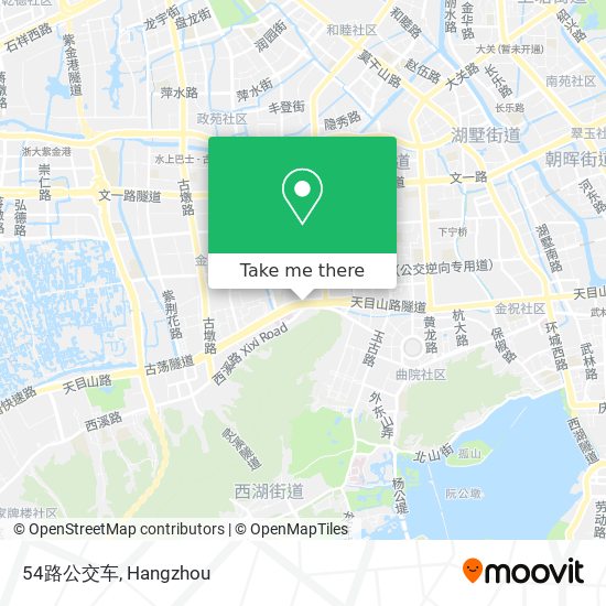 54路公交车 map