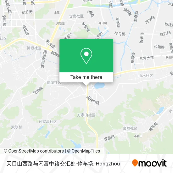 天目山西路与闲富中路交汇处-停车场 map