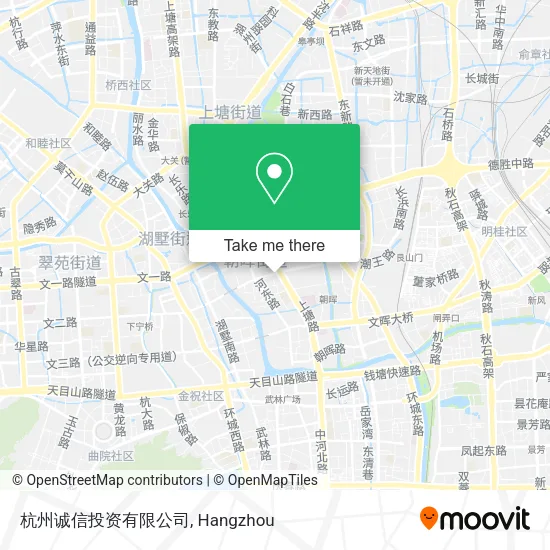 杭州诚信投资有限公司 map