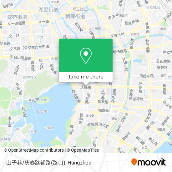 山子巷/庆春路辅路(路口) map