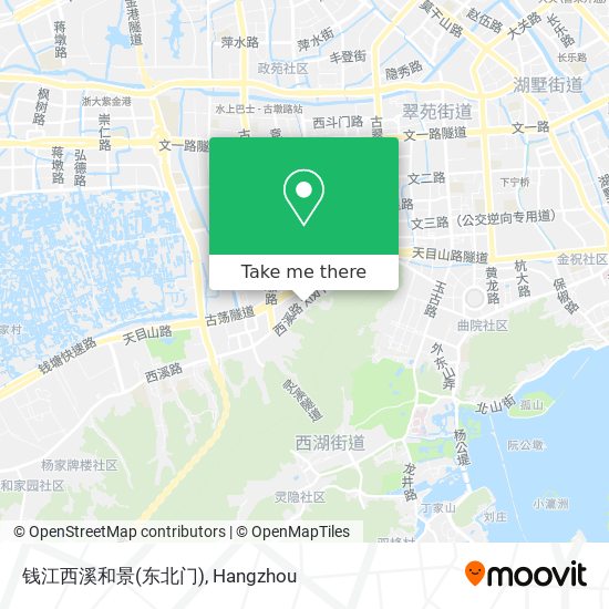 钱江西溪和景(东北门) map