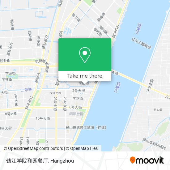 钱江学院和园餐厅 map