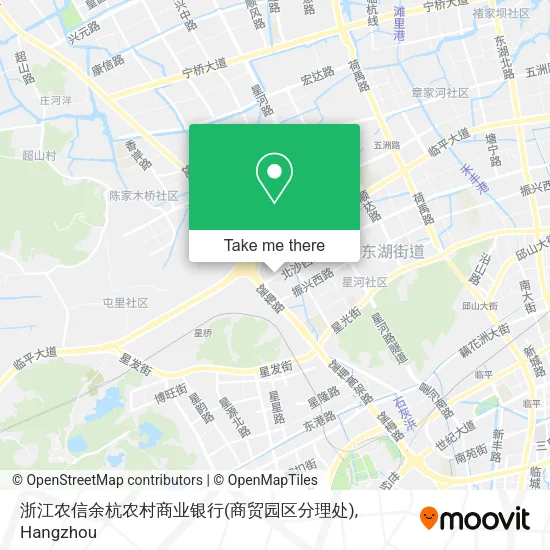 浙江农信余杭农村商业银行(商贸园区分理处) map