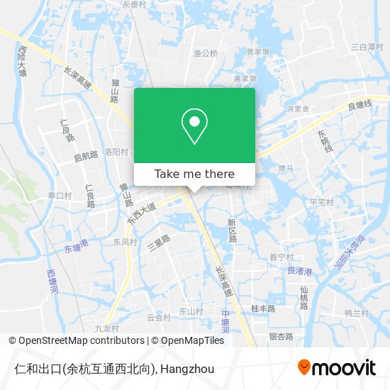 仁和出口(余杭互通西北向) map