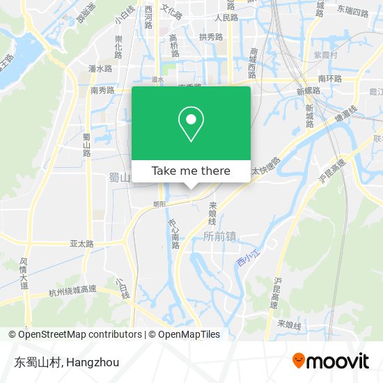 东蜀山村 map