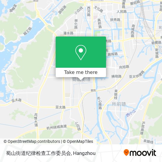 蜀山街道纪律检查工作委员会 map