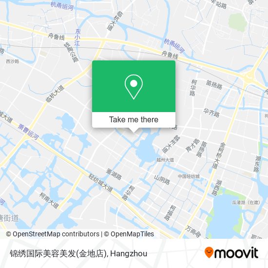 锦绣国际美容美发(金地店) map