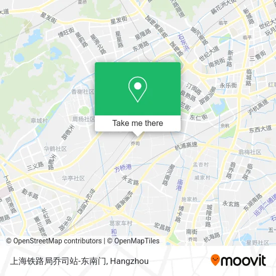 上海铁路局乔司站-东南门 map