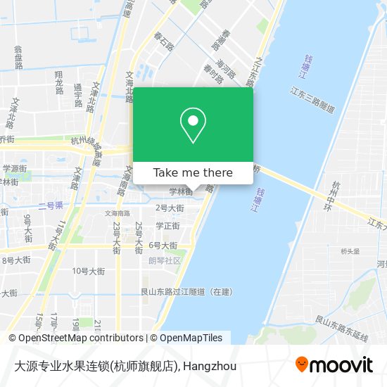 大源专业水果连锁(杭师旗舰店) map