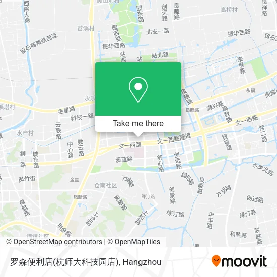 罗森便利店(杭师大科技园店) map
