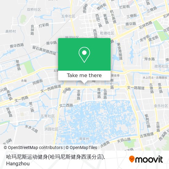 哈玛尼斯运动健身(哈玛尼斯健身西溪分店) map