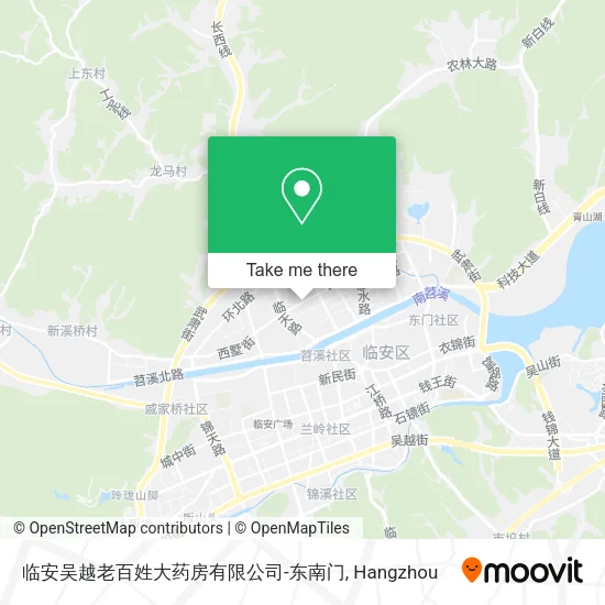 临安吴越老百姓大药房有限公司-东南门 map