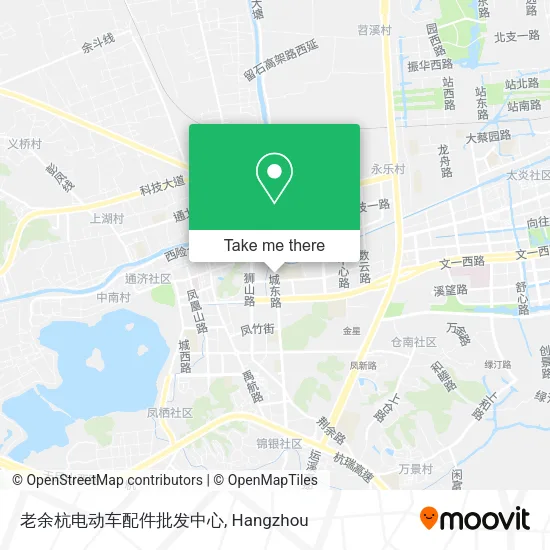 老余杭电动车配件批发中心 map