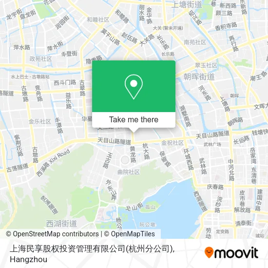 上海民享股权投资管理有限公司(杭州分公司) map