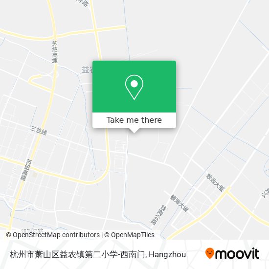 杭州市萧山区益农镇第二小学-西南门 map