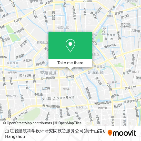 浙江省建筑科学设计研究院技贸服务公司(莫干山路) map