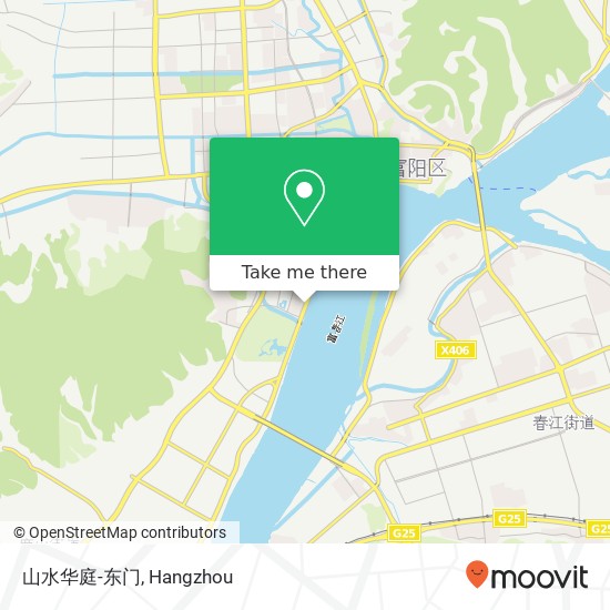 山水华庭-东门 map