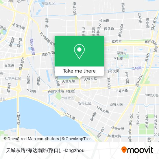 天城东路/海达南路(路口) map