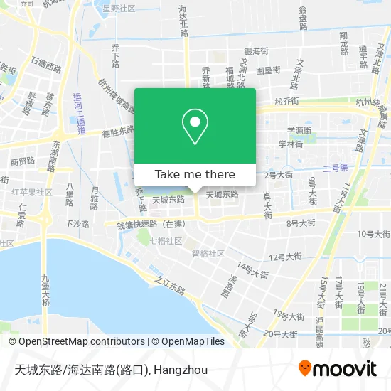 天城东路/海达南路(路口) map