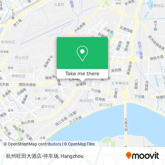 杭州旺田大酒店-停车场 map
