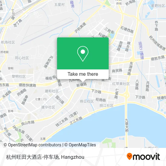 杭州旺田大酒店-停车场 map