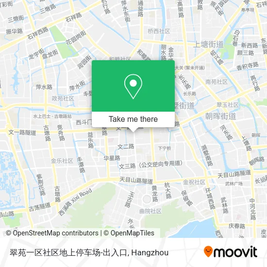 翠苑一区社区地上停车场-出入口 map
