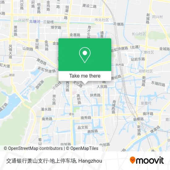 交通银行萧山支行-地上停车场 map