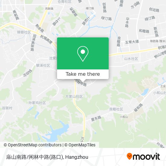 庙山南路/闲林中路(路口) map