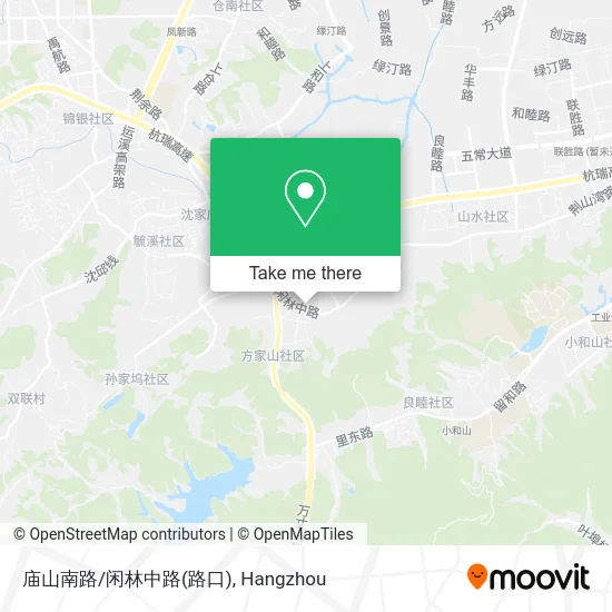 庙山南路/闲林中路(路口) map