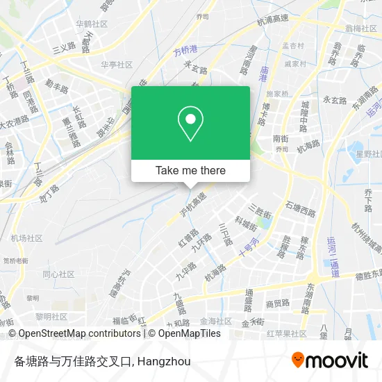 备塘路与万佳路交叉口 map