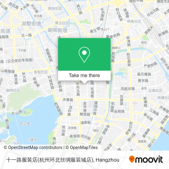 十一路服装店(杭州环北丝绸服装城店) map