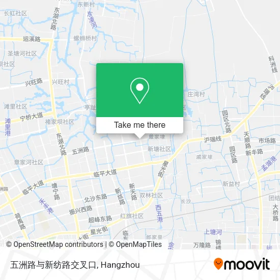 五洲路与新纺路交叉口 map