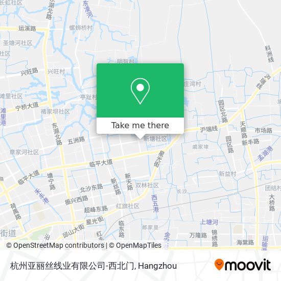 杭州亚丽丝线业有限公司-西北门 map