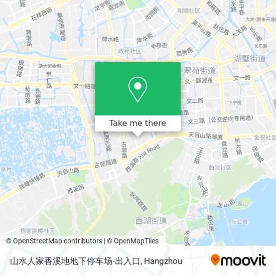 山水人家香溪地地下停车场-出入口 map