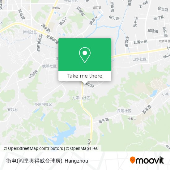 街电(湘皇奥得威台球房) map