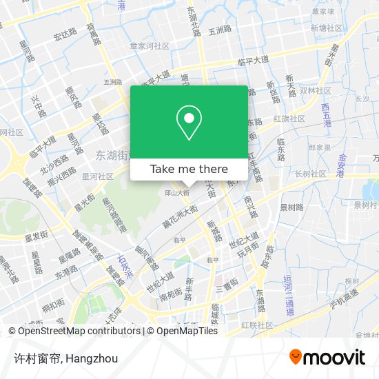 许村窗帘 map