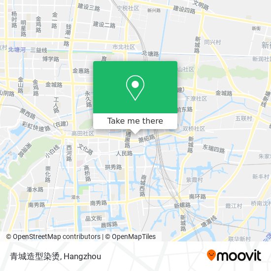 青城造型染烫 map