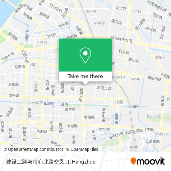 建设二路与市心北路交叉口 map