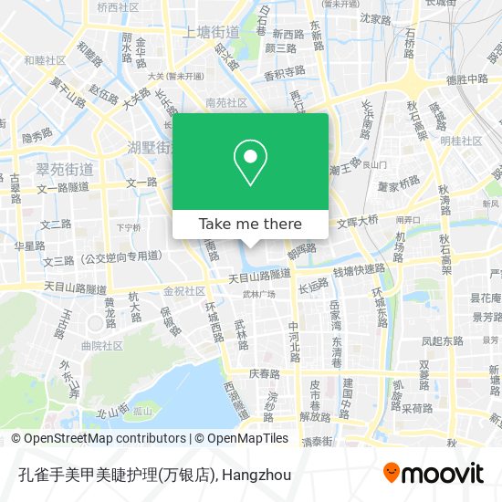 孔雀手美甲美睫护理(万银店) map