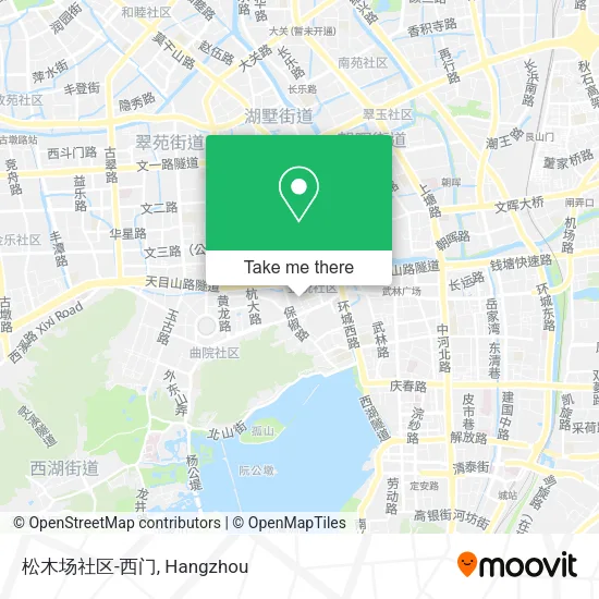 松木场社区-西门 map