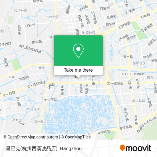 星巴克(杭州西溪诚品店) map