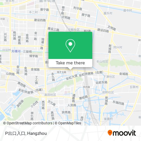P出口入口 map