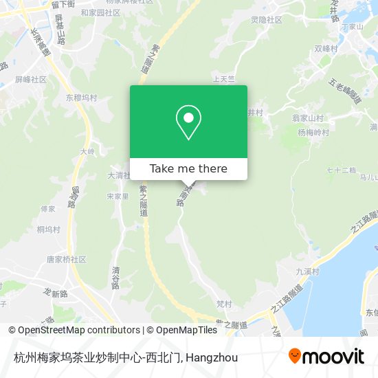 杭州梅家坞茶业炒制中心-西北门 map