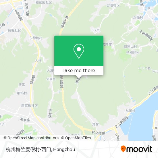 杭州梅竺度假村-西门 map