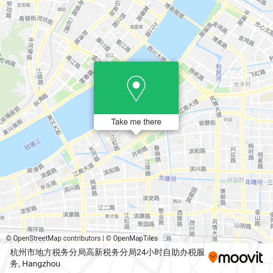 杭州市地方税务分局高新税务分局24小时自助办税服务 map