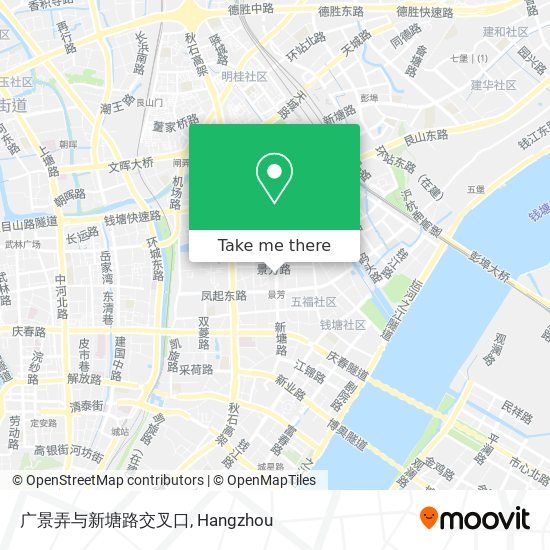 广景弄与新塘路交叉口 map