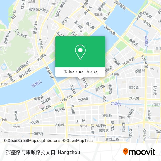 滨盛路与康顺路交叉口 map